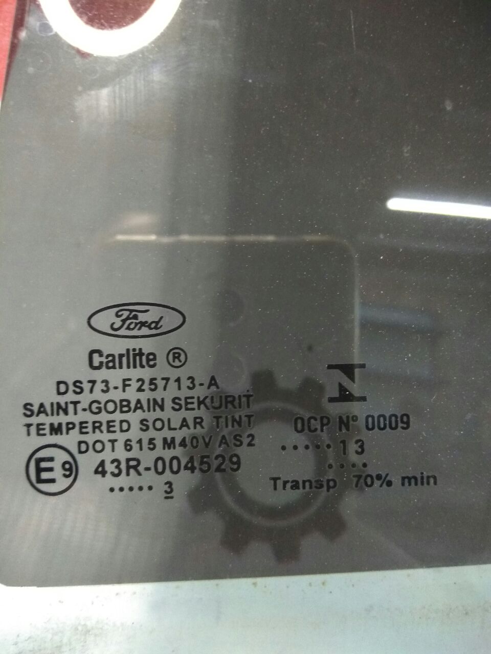 Стекло двери тонированное заднее левое для Ford Fusion · 2014–2015
