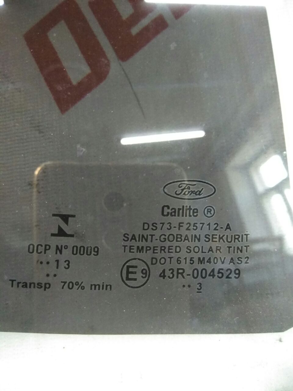 geam uși fumuriu spate dreapta pentru Ford Fusion · 2014–2015