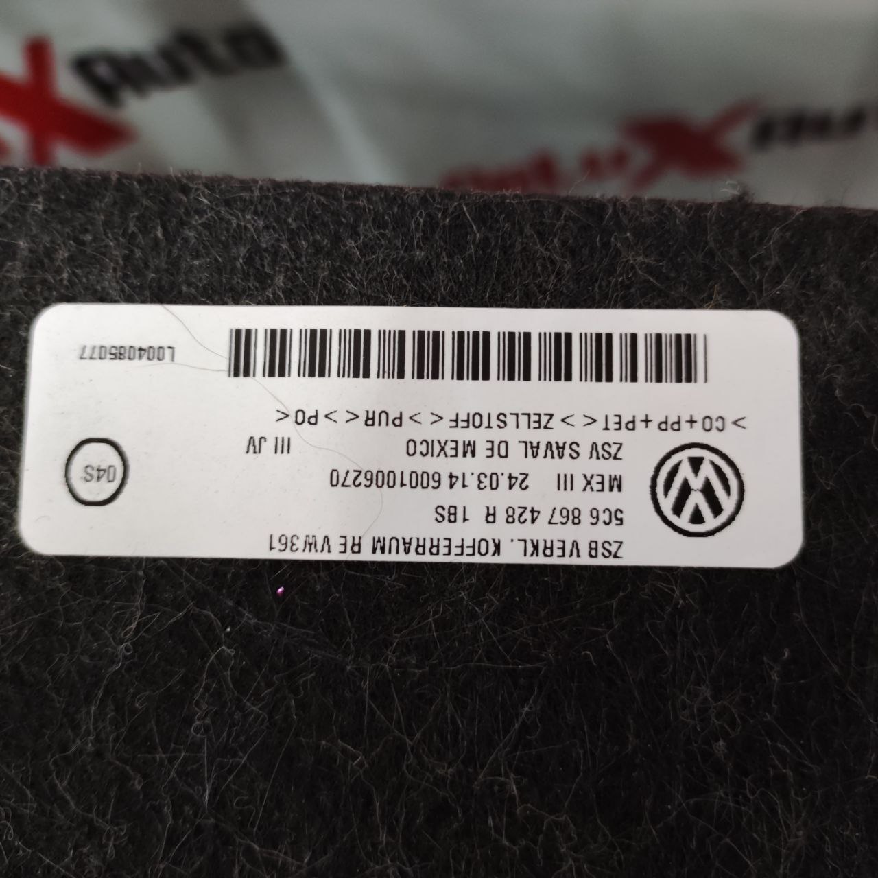 tapițerie portbagaj dreapta pentru Volkswagen Jetta 6 1.8 · 2013–2015